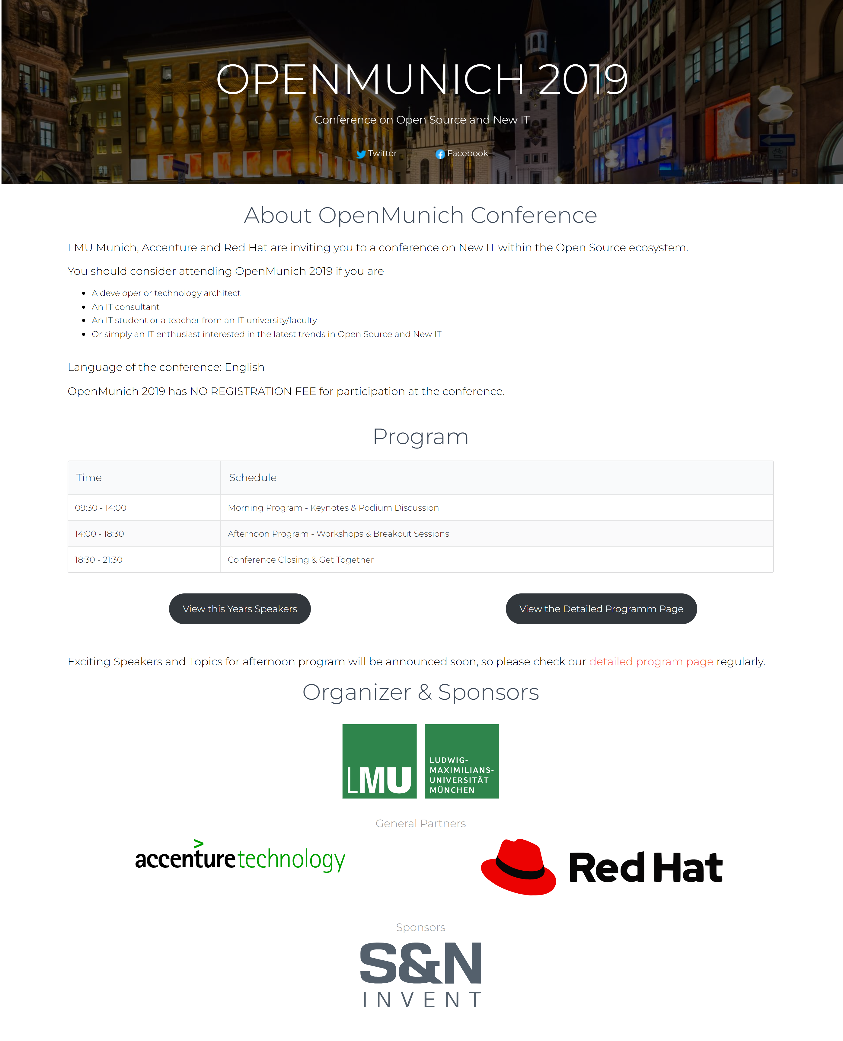 OpenMunich Website Screenshot